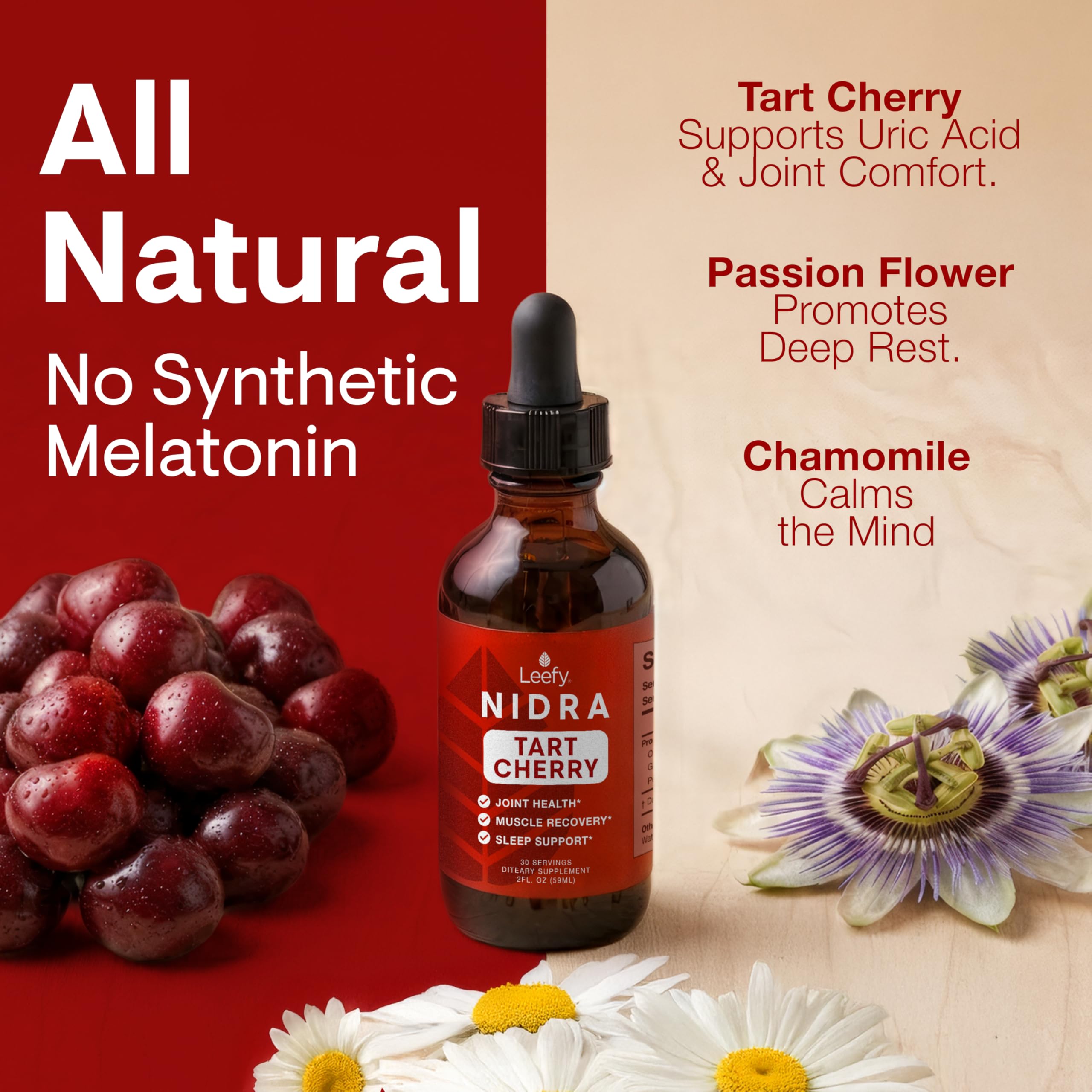 Leefy Tart Cherry Supplement ingredients list