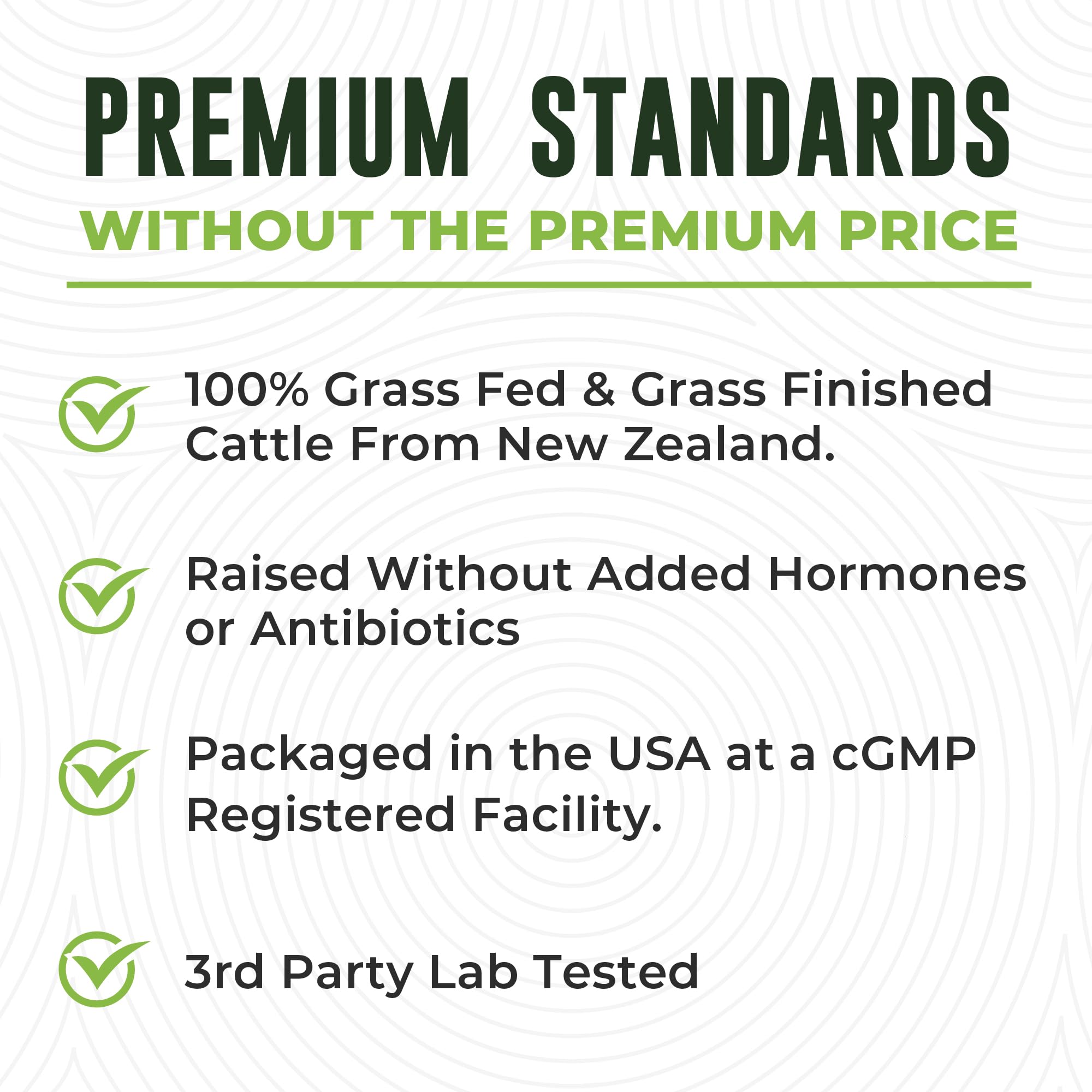 Left Coast Performance Beef Organ Supplement capsules in a hand
