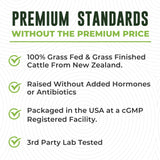 Left Coast Performance Beef Organ Supplement capsules in a hand