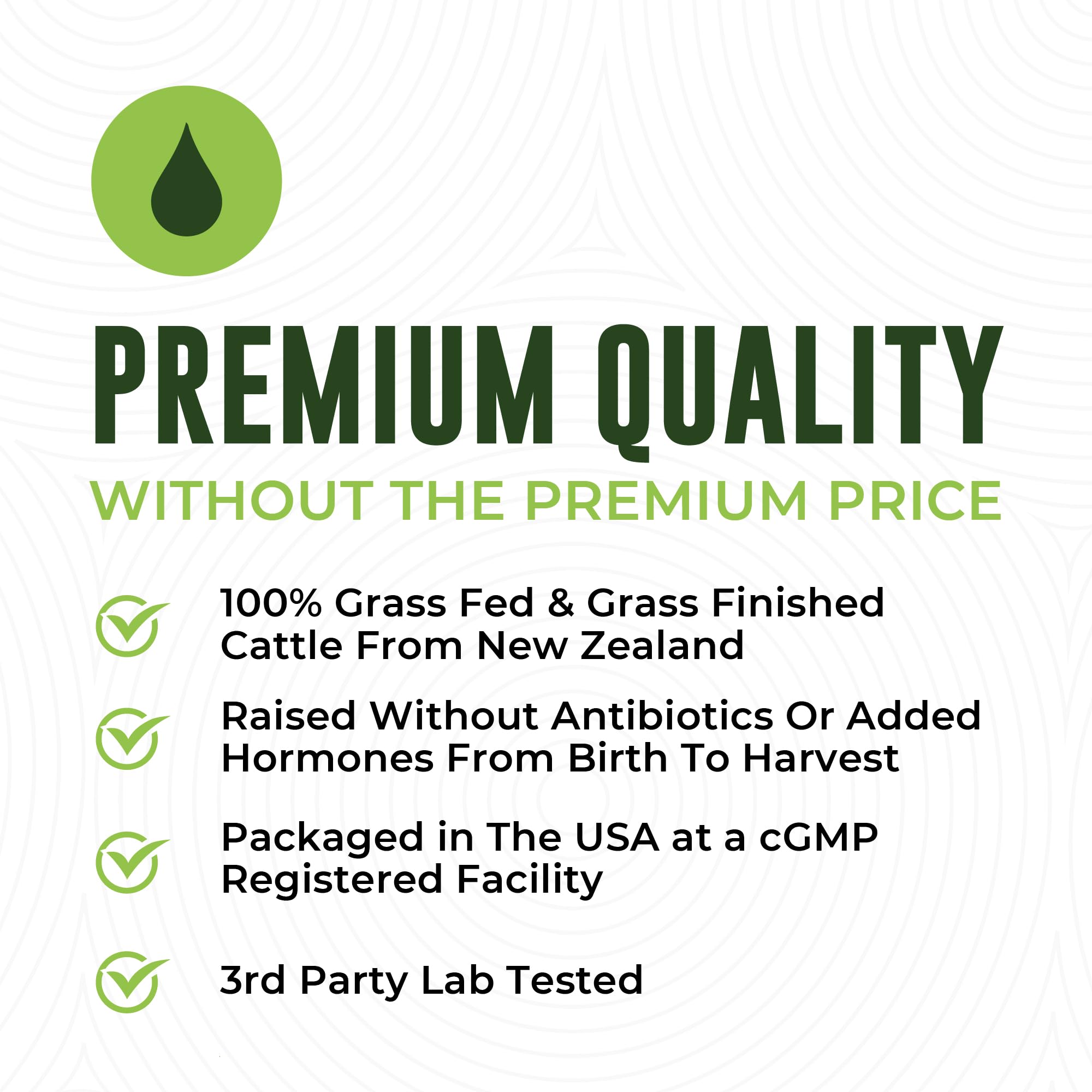 Left Coast Performance Beef Organ Supplement packaging details