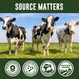 Left Coast Performance Beef Organ Supplement with nutritional information