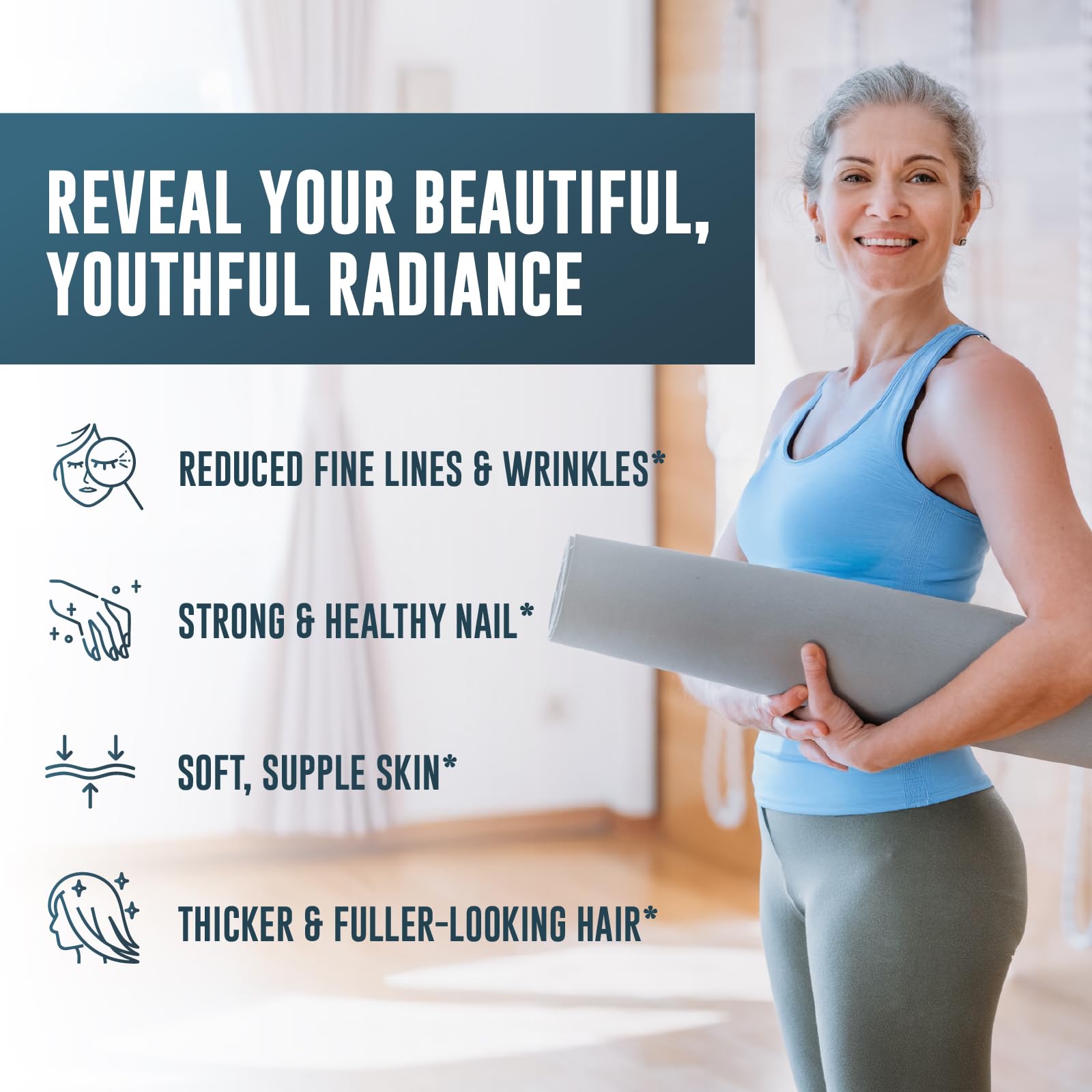 Left Coast Performance Collagen Supplement on a kitchen counter