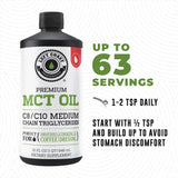 Left Coast Performance MCT Oil alongside keto ingredients