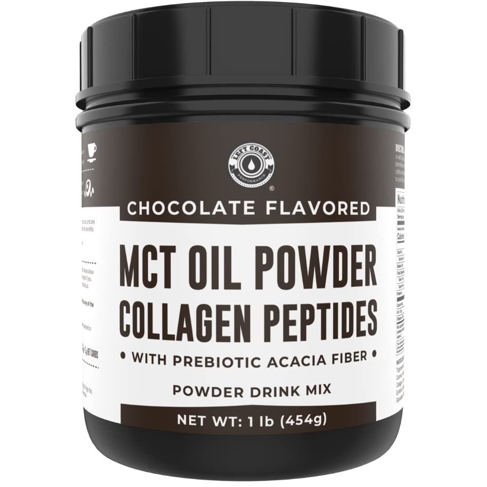 Left Coast Performance MCT Oil Powder 454g front view