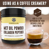 Left Coast Performance MCT Oil Powder in a kitchen setting