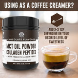 Left Coast Performance MCT Oil Powder mixed in coffee