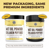 Left Coast Performance MCT Oil Powder scoop showing creamy texture