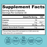 Left Coast Performance Organic Bone Broth Capsules side view