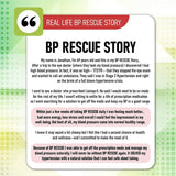 LegacyNutra BP RESCUE supplement bottle side view
