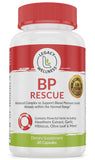 LegacyNutra BP RESCUE supplement bottle with herbs
