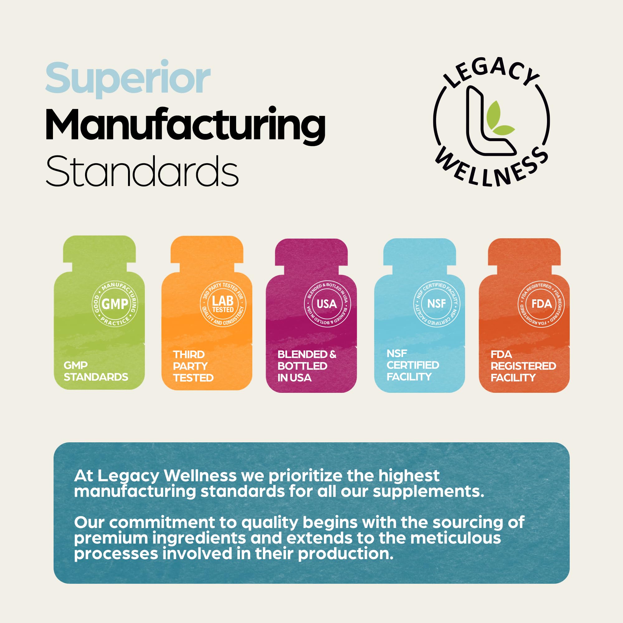 LegacyNutra ZEN EASE ingredients list on packaging