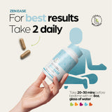 LegacyNutra ZEN EASE supplement bottle side view