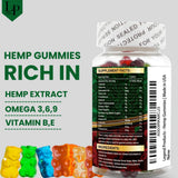 Legend Products Hemp Gummies 150g with Omega 3-6-9 ingredients list