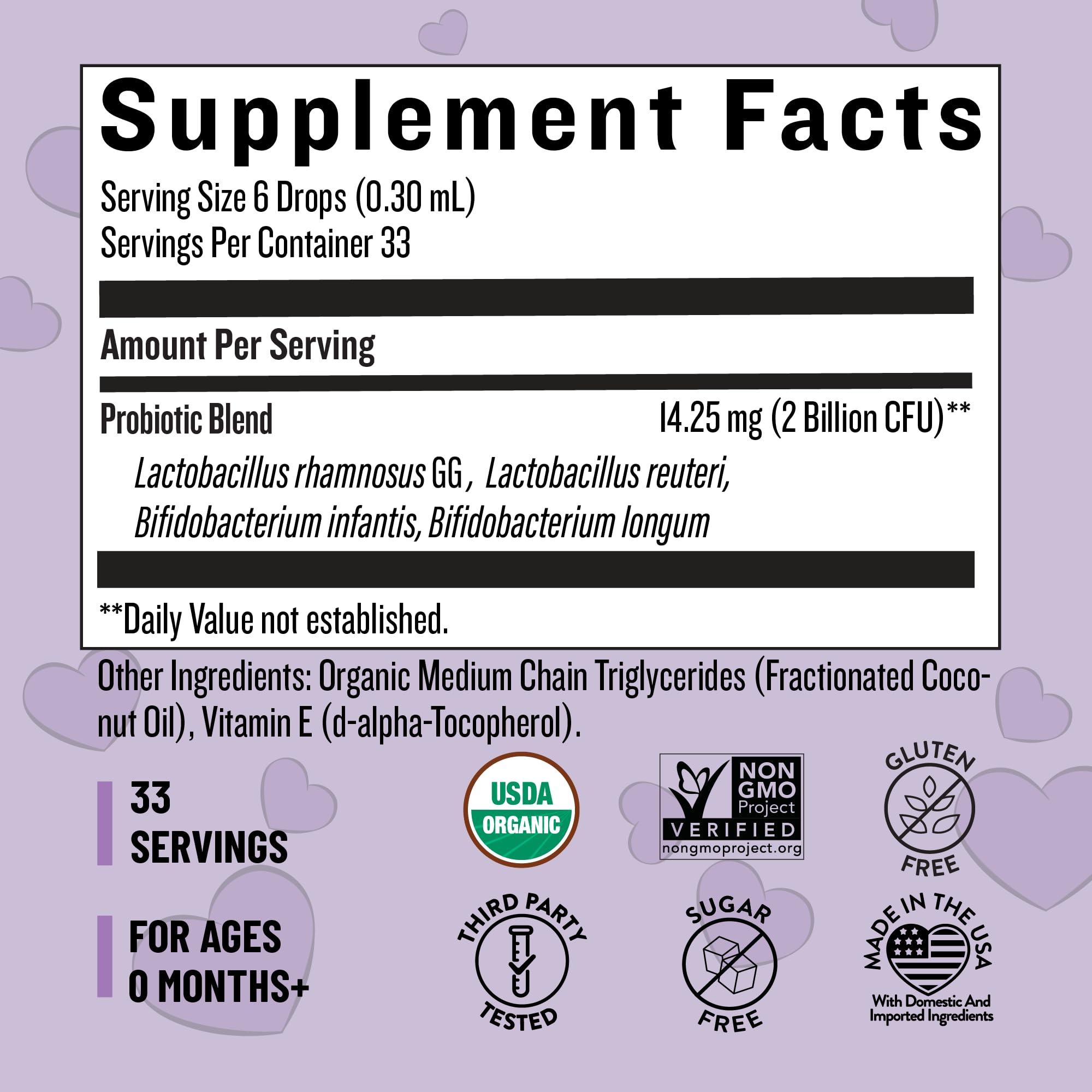 Legendairy Milk Baby Probiotic Drops 50g packaging