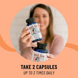 Legendairy Milk Cash Cow Lactation Supplement capsules in hand