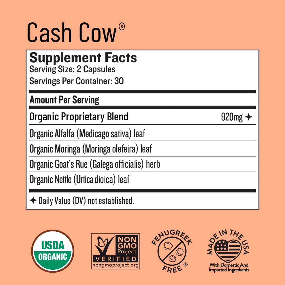 Legendairy Milk Cash Cow Lactation Supplement product on kitchen counter