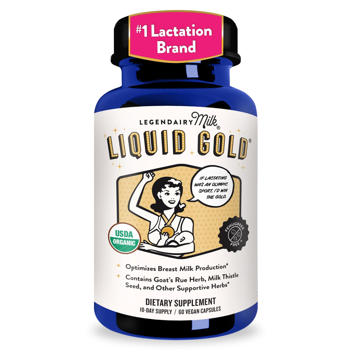 Legendairy Milk Liquid Gold Shatavari Supplement front view