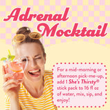 Legendairy Milk She's Thirsty Coconut Water Electrolyte Mix stick pack on a kitchen counter