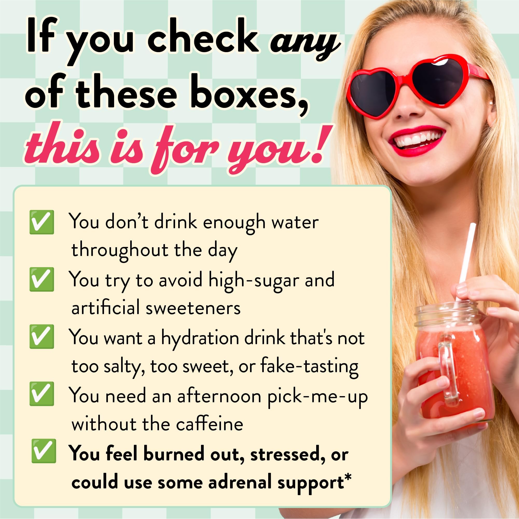 Legendairy Milk She's Thirsty Coconut Water Electrolyte Mix stick pack with watermelon background