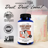 Legendairy Milk Sunflower Lecithin Softgels packaging
