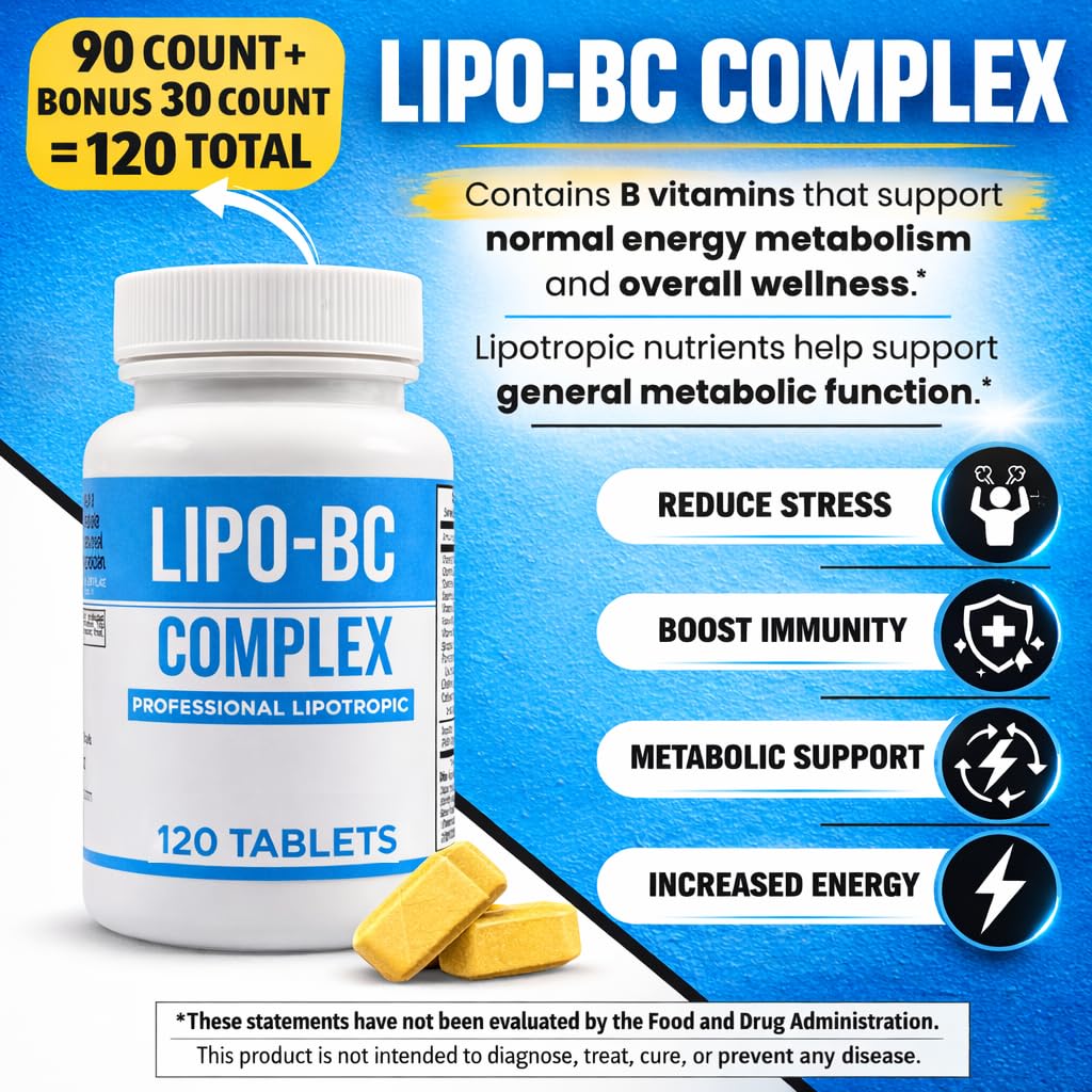 Legere Pharmaceuticals Lipo B Complex Lipotropic Tablets showing tablet size