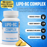 Legere Pharmaceuticals Lipo B Complex Lipotropic Tablets with measuring spoon
