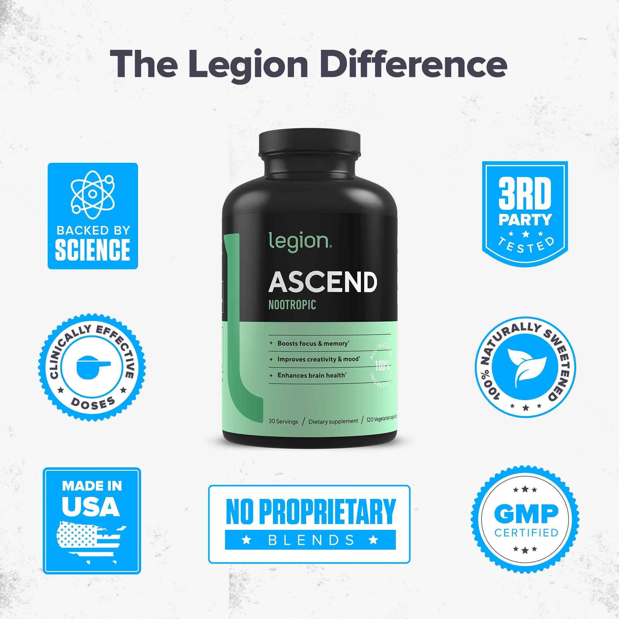 LEGION Ascend Nootropic Cognitive Support Supplement lifestyle scene