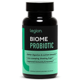 LEGION Biome Probiotic Supplement 60 capsules front view