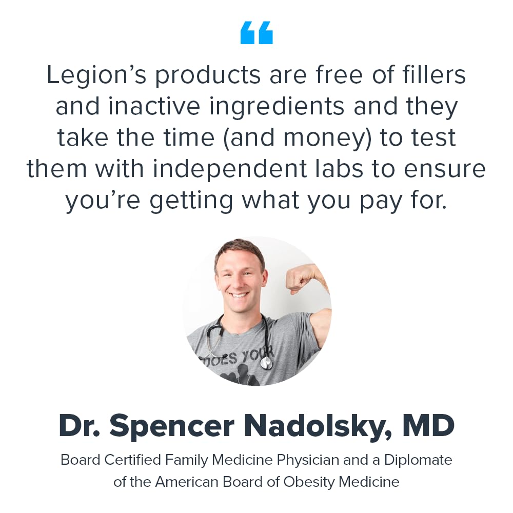 LEGION Creatine Monohydrate Capsules with fitness accessories