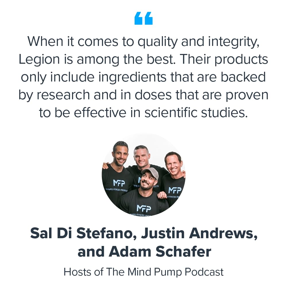 LEGION Creatine Monohydrate Powder with workout gear