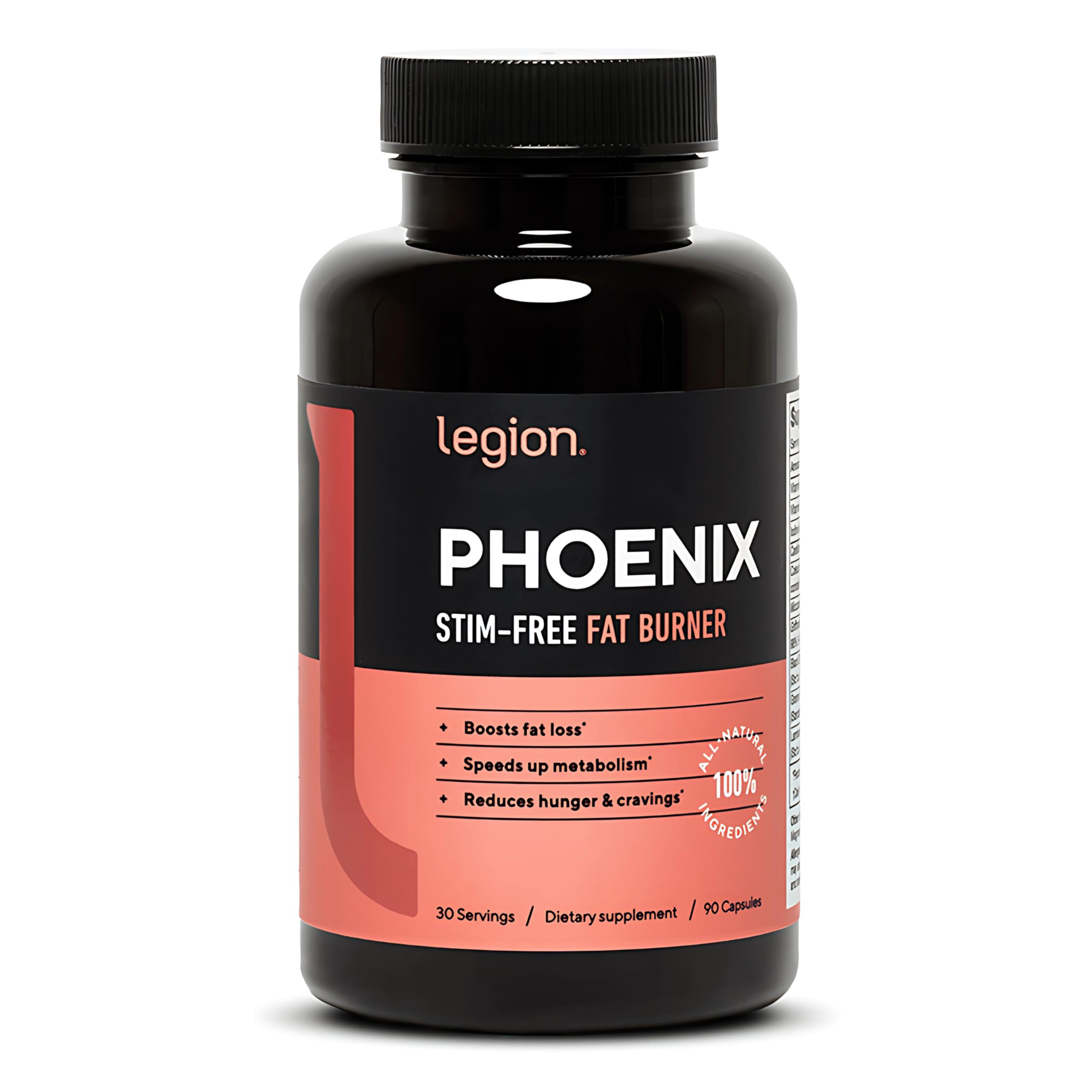 LEGION Phoenix Fat Burner Supplement front view with packaging