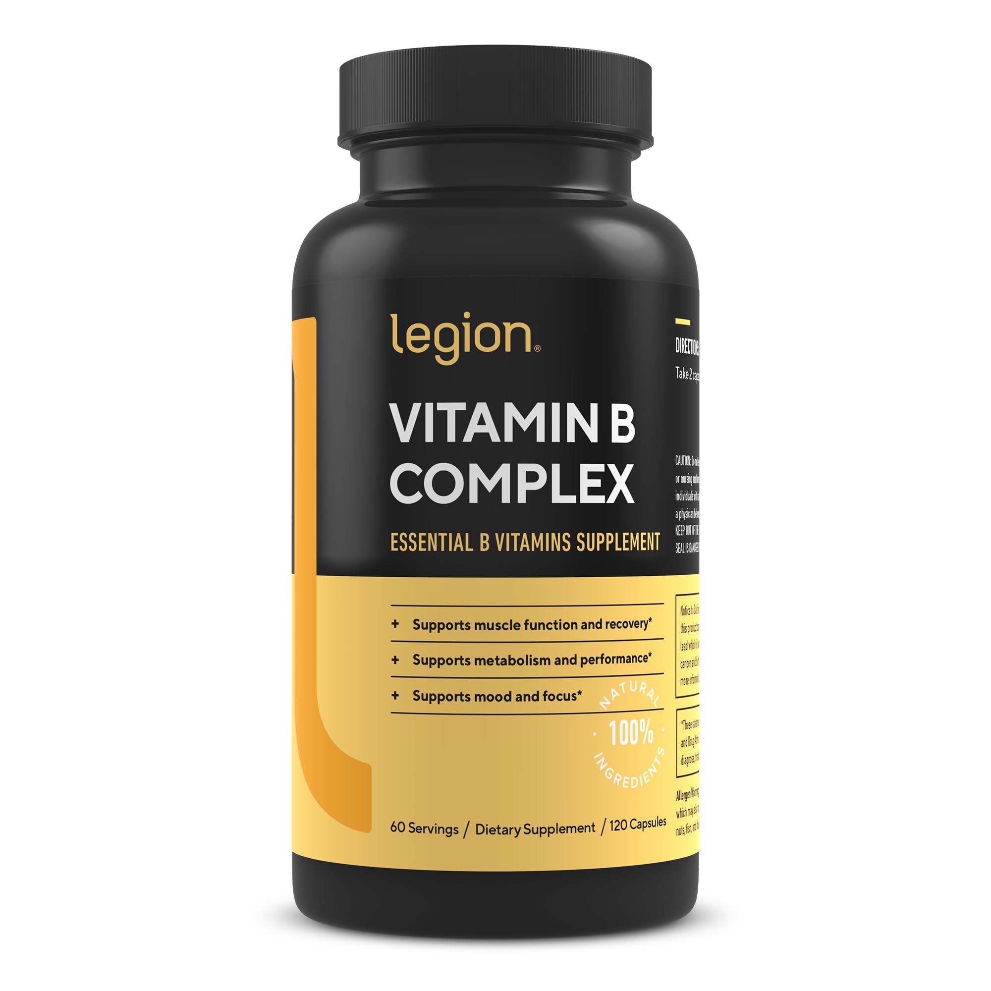 LEGION Vitamin B Complex 60 capsules front view