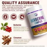 LEGRANO Berberine HCL 500mg supplement back label
