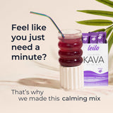 LEILO Kava Kava Drink Mix Bold Berry stick with ingredients