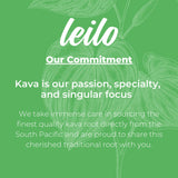 LEILO Kava Kava Mocktail Variety Pack with ice and garnish