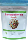 LEIMENGCHEF Calcium Chloride 454g in a kitchen setting with culinary tools