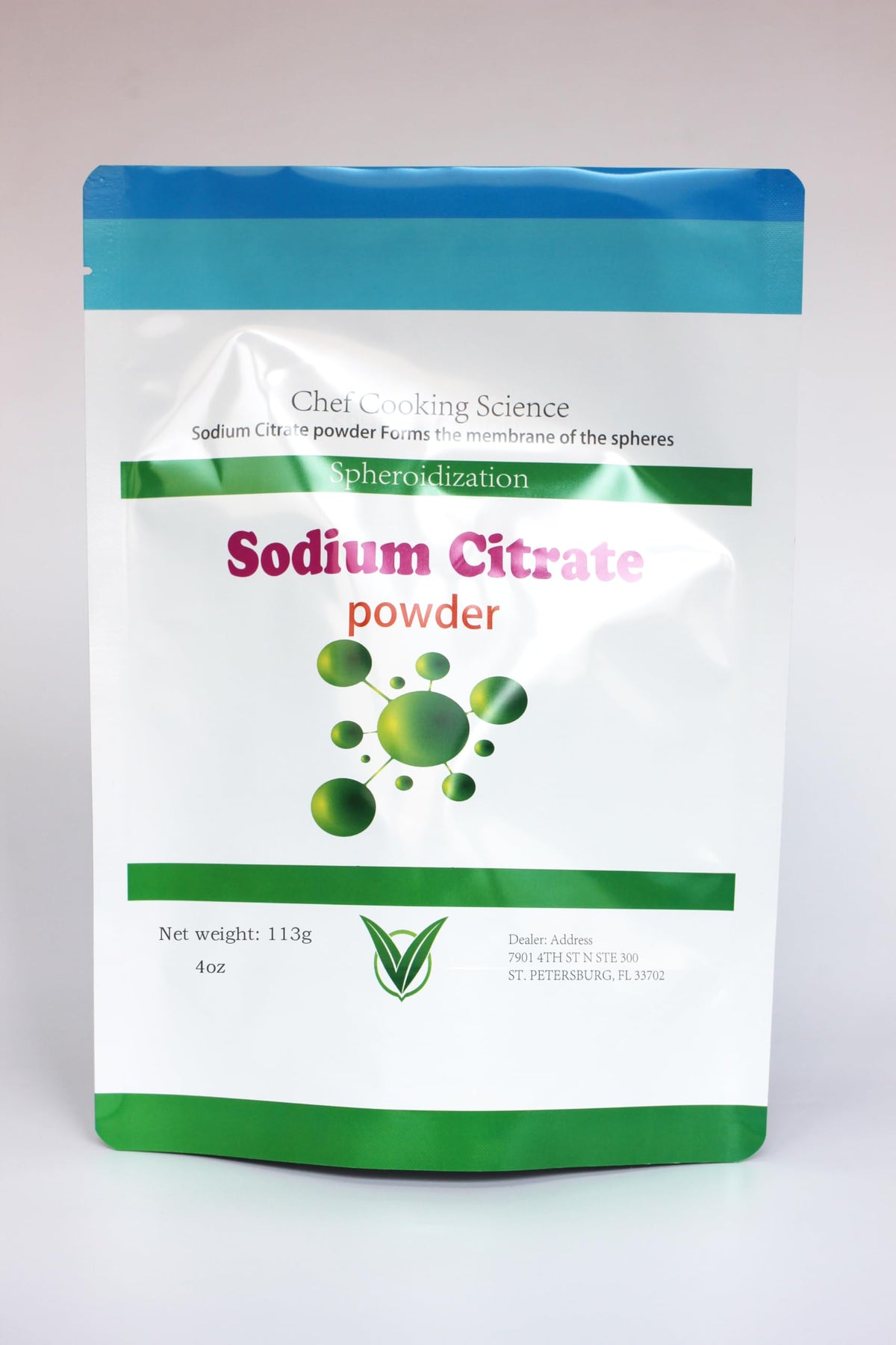 LEIMENGCHEF Pure Sodium Citrate 132g front view