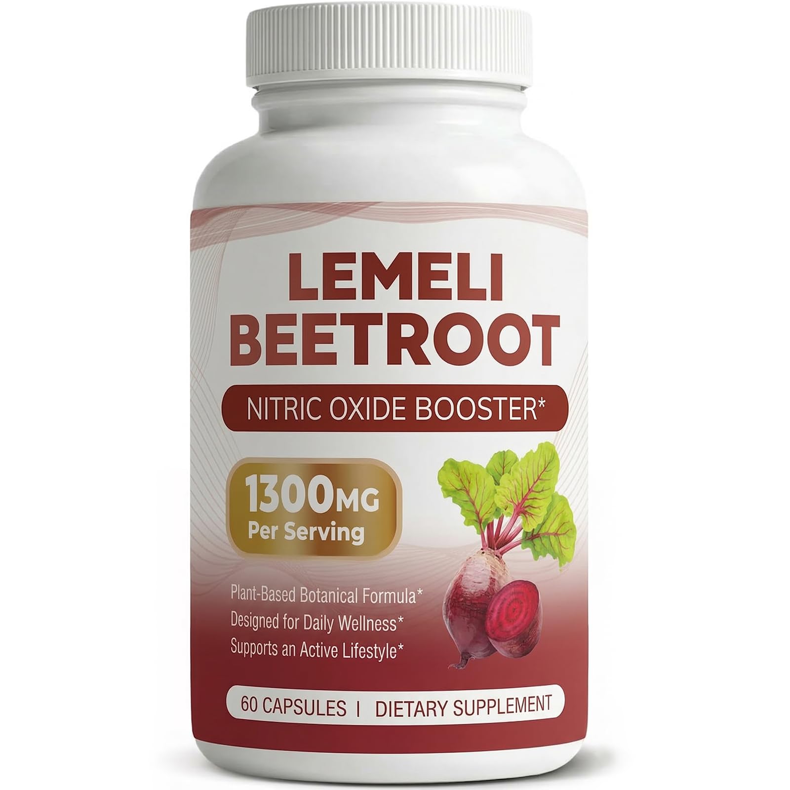 LEMELI BEETROOT Beetroot Capsules front view with packaging