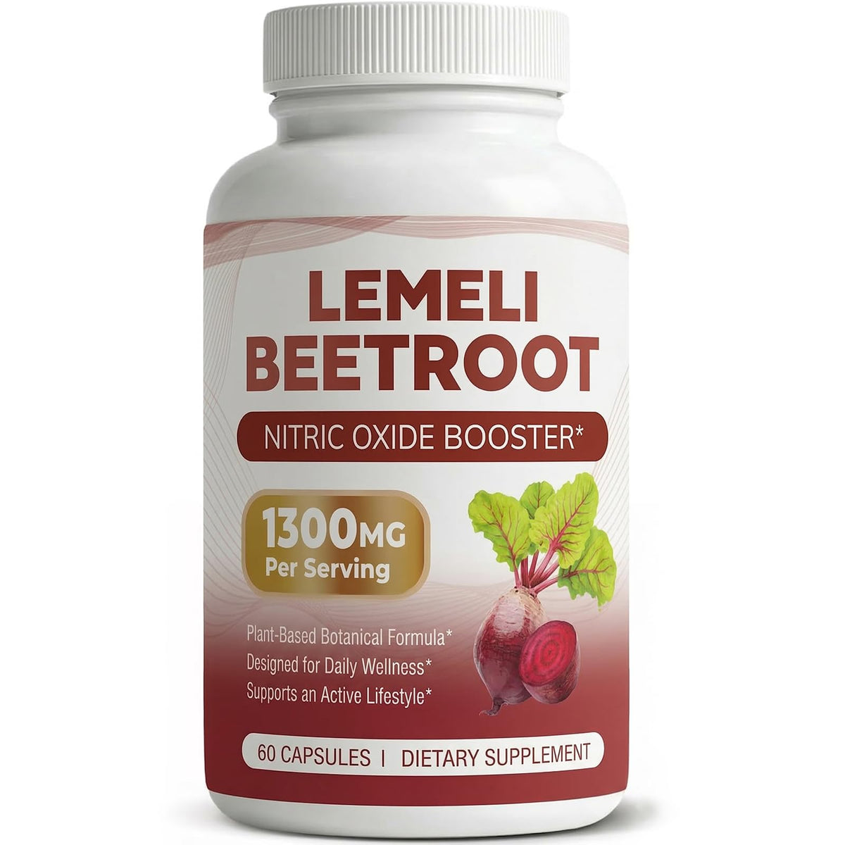 LEMELI BEETROOT Beetroot Capsules front view with packaging