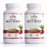Lemeli Beetroot Capsules 1300mg front view with packaging
