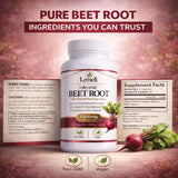 Lemeli Beetroot Capsules 1300mg side view showing label