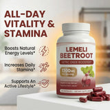 LEMELI BEETROOT supplement back view showing nutritional information