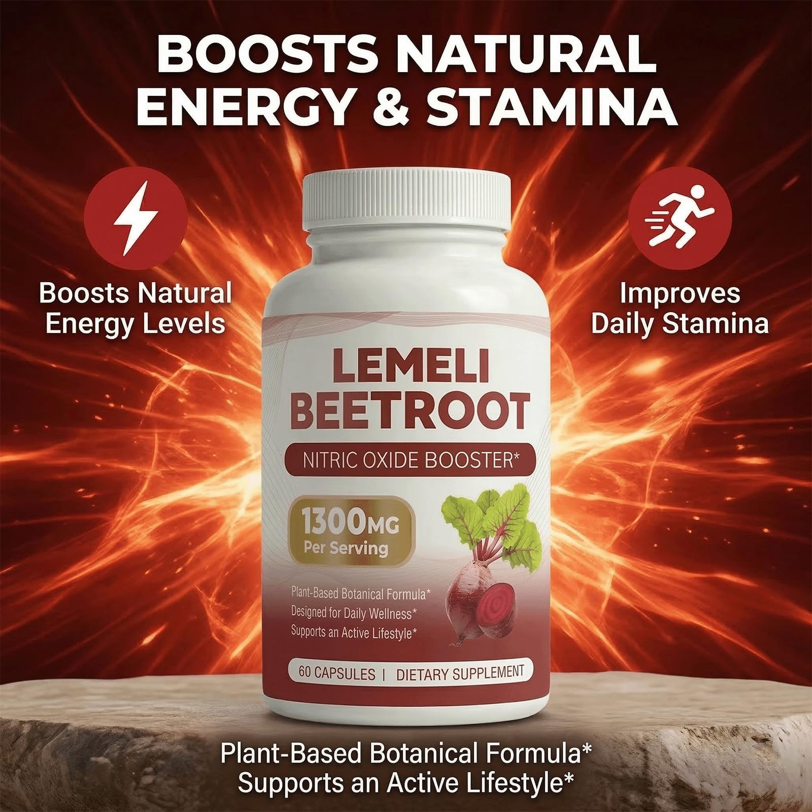 LEMELI BEETROOT supplement with a measuring spoon