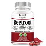 Lemeli Organic Beet Root Powder Capsules 1300mg front view