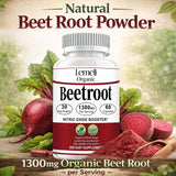 Lemeli Organic Beet Root Powder Capsules 1300mg side view