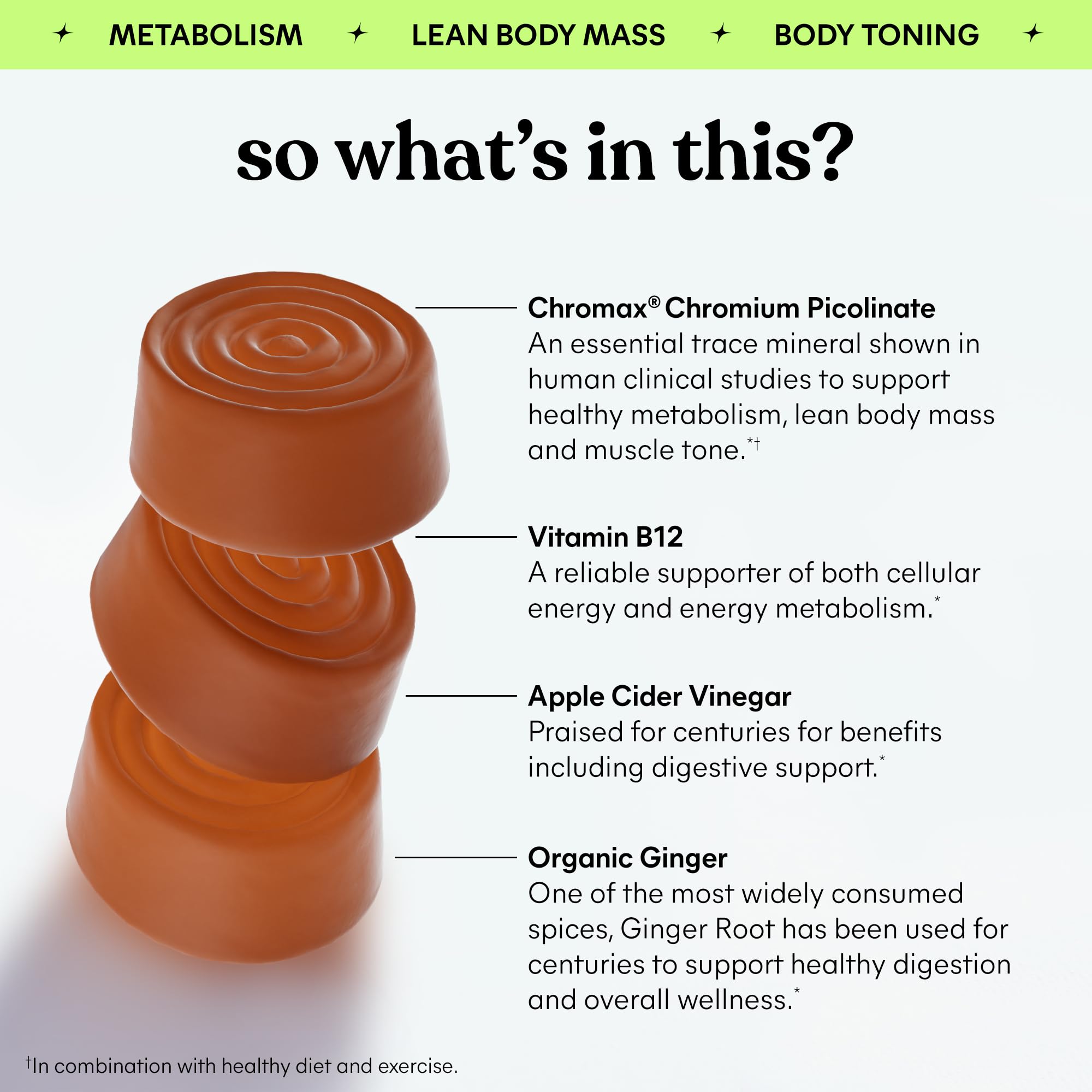 Lemme Apple Cider Vinegar Gummies back view with nutritional information