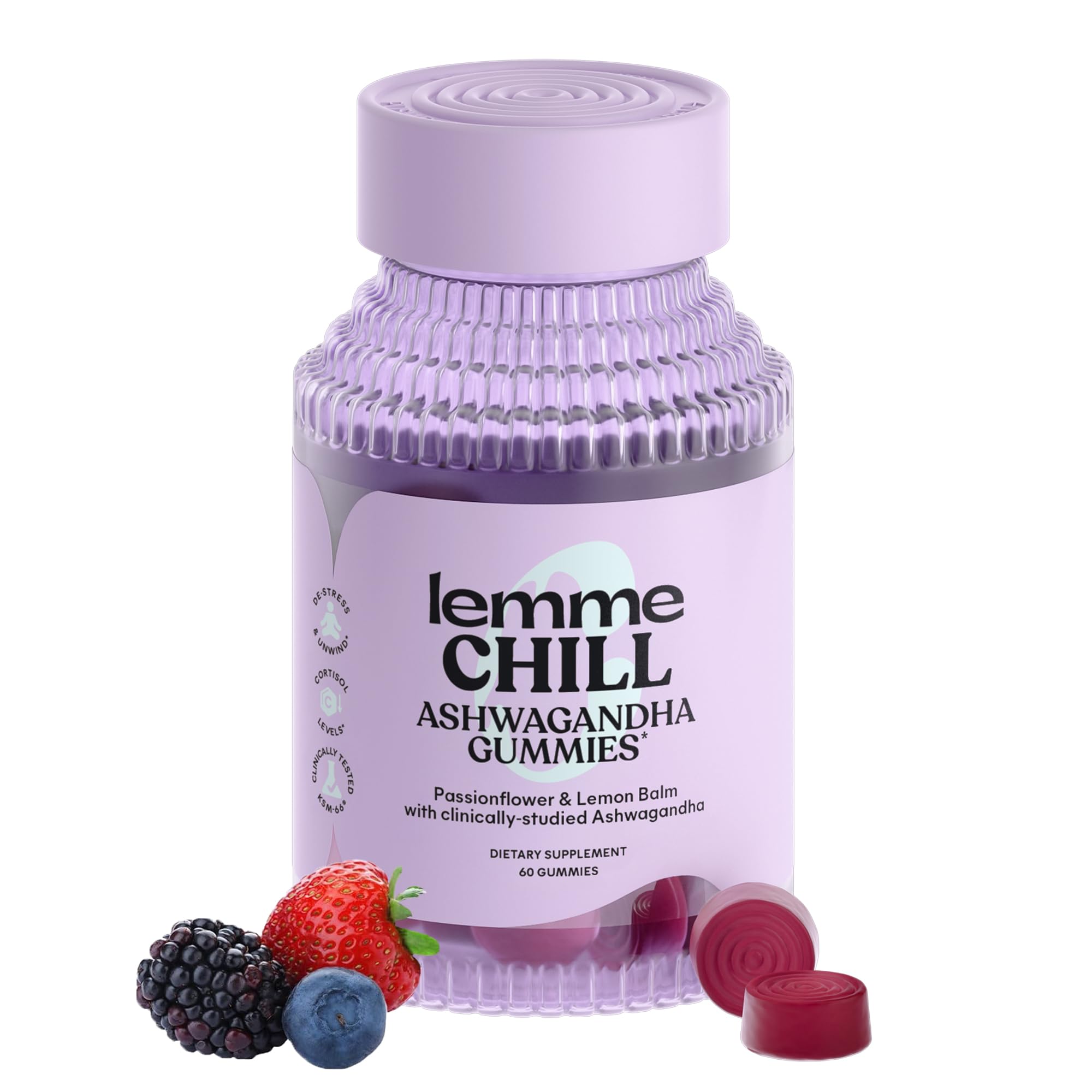 Lemme Chill Ashwagandha 60 capsules front view