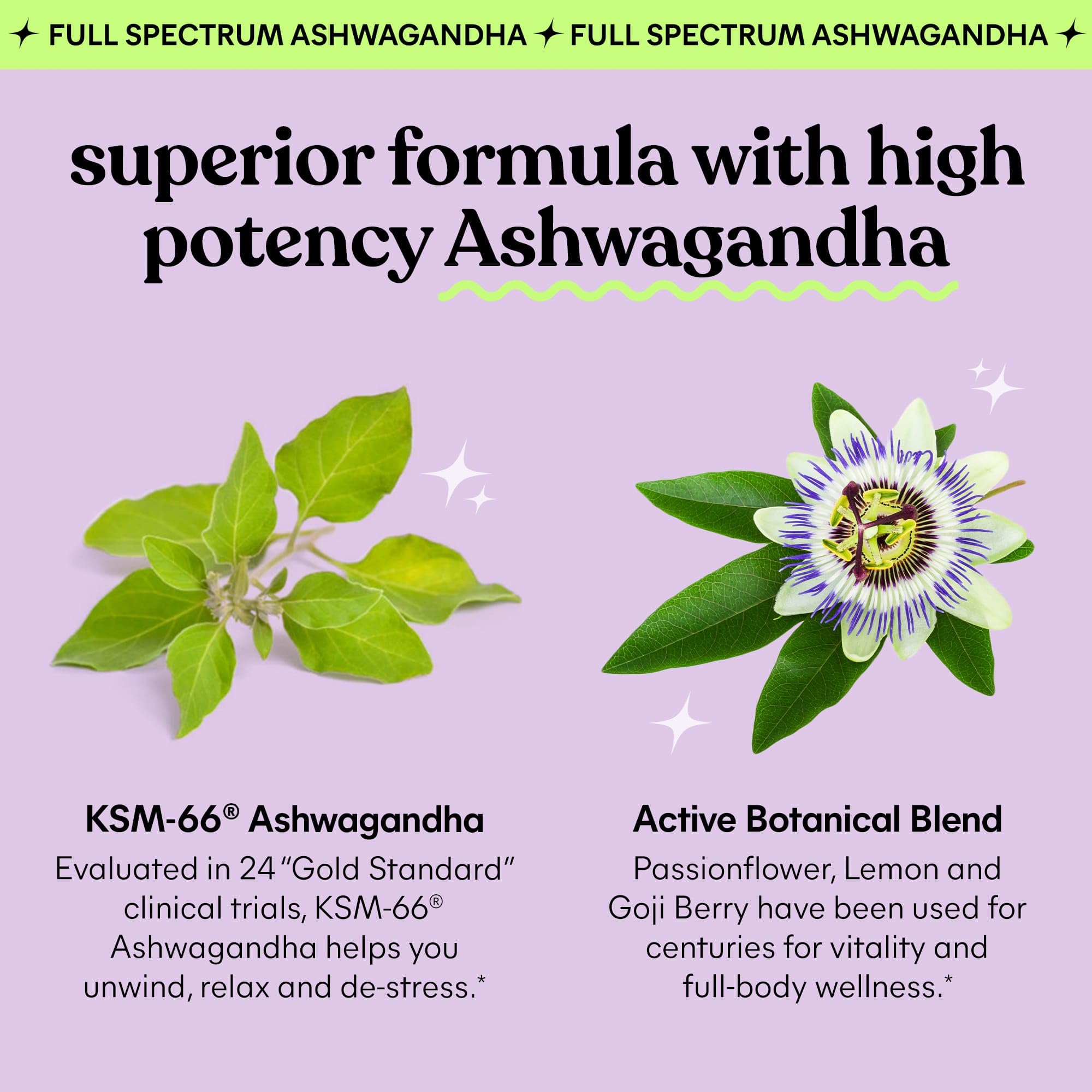 Lemme Chill Ashwagandha ingredients list