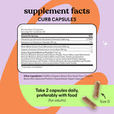 Lemme Curb supplement bottle with greens superfood blend