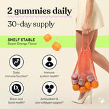 Lemme Daily daily wellness Support Gummies with a hand holding a gummy